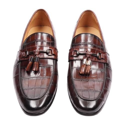 EXCELLENT MEN SHOES A195-045 BRN IR 41