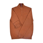TH MEN L/S HALF ZIPPER 789329-210 BRN S (IR.W)