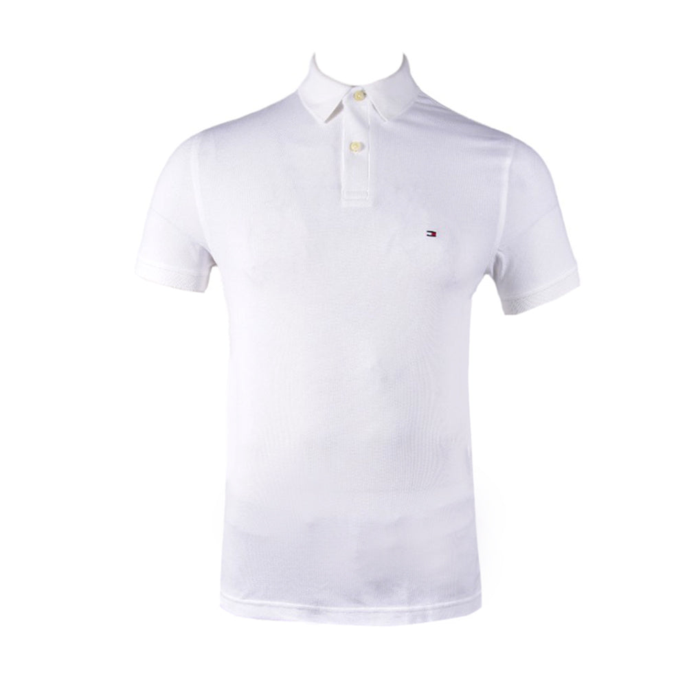 TH MEN S/S POLO SHIRT 78J6335-7063-100 WHT S (IR.S)