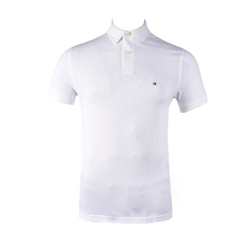 TH MEN S/S POLO SHIRT 78J6335-7063-100 WHT S (IR.S)