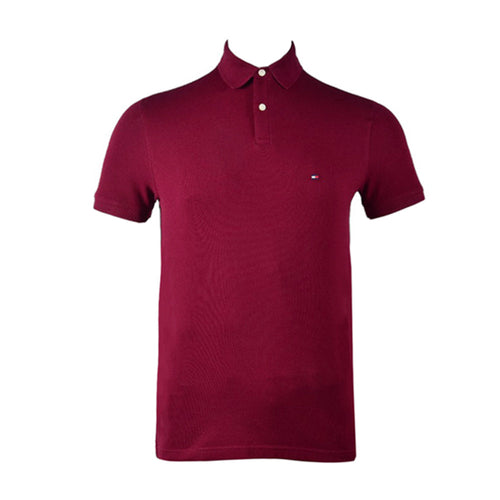 TH MEN S/S POLO SHIRT 78J6335-604 MRN S (IR.S)
