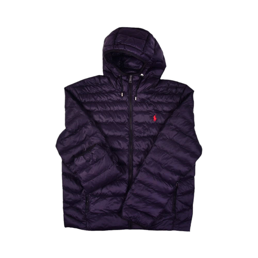 RL MEN L/S PUFFER JACKET WITH HOOD 156001 BLK M (IR.W)