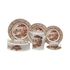 DINNER SET ROYAL STAFFORD 91PC 1047B BROWN