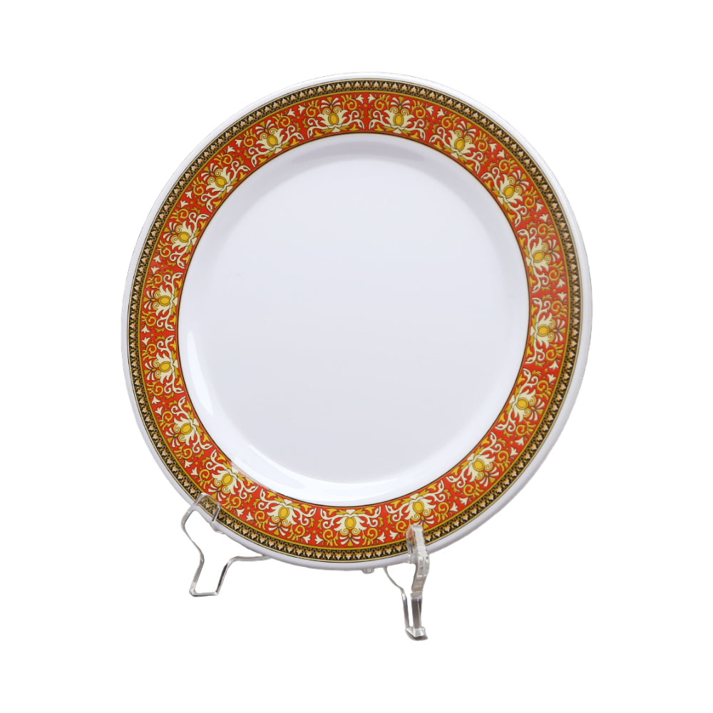 PLATE DINNER MELAMINE MEDUSA RED