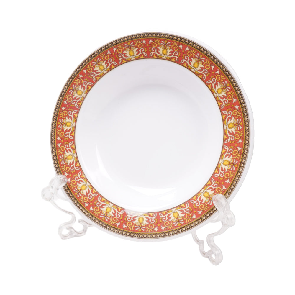 PLATE DEEP SMALL MELAMINE MEDUSA RED