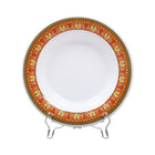 PLATE DEEP LARGE MELAMINE MEDUSA RED