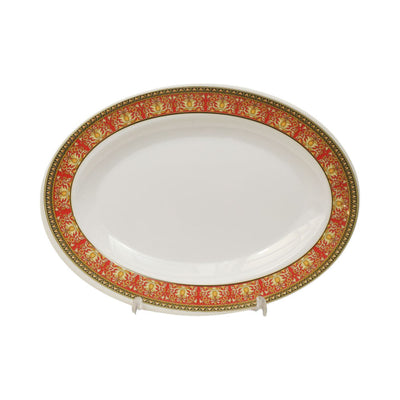 DISH RICE OVAL SMALL MELAMINE MEDUSA RED
