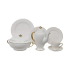 DINNER SET 61PC BONE CHINA GGK FD AT