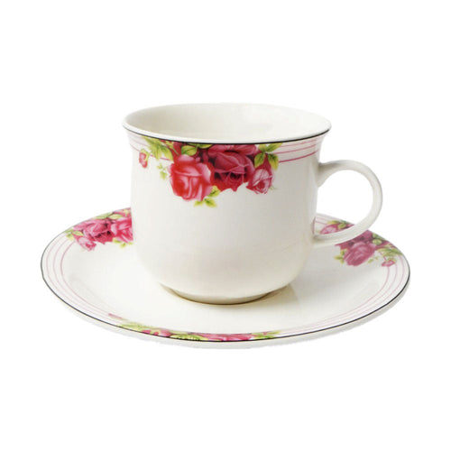 CUP & SAUCER BONE CHINA MG5041 (Pack of 6)