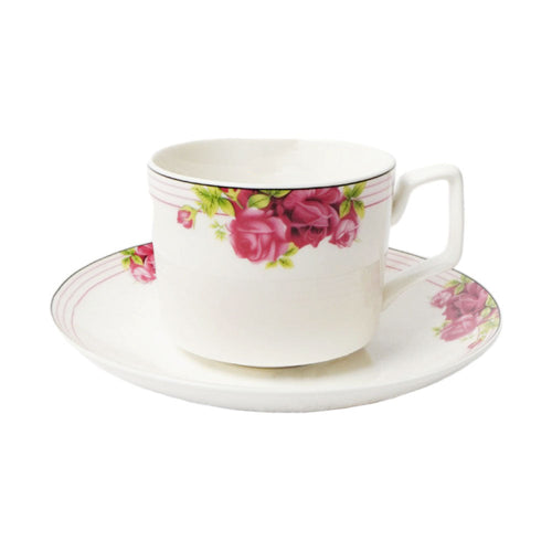 CUP & SAUCER BONE CHINA JC MHB5041 (Pack of 6)