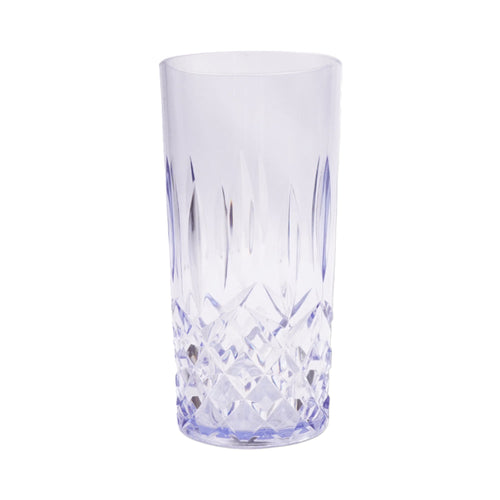 GLASS ACRYLIC DIAMOND CUT AC103-03 PURPLE (Pack 6)