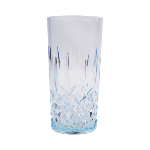 GLASS ACRYLIC DIAMOND CUT AC103-04 LIGHT BLUE (Pack 6)