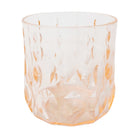GLASS ACRYLIC WATER DROP CUT AC105-02 PINK (Pack 6)