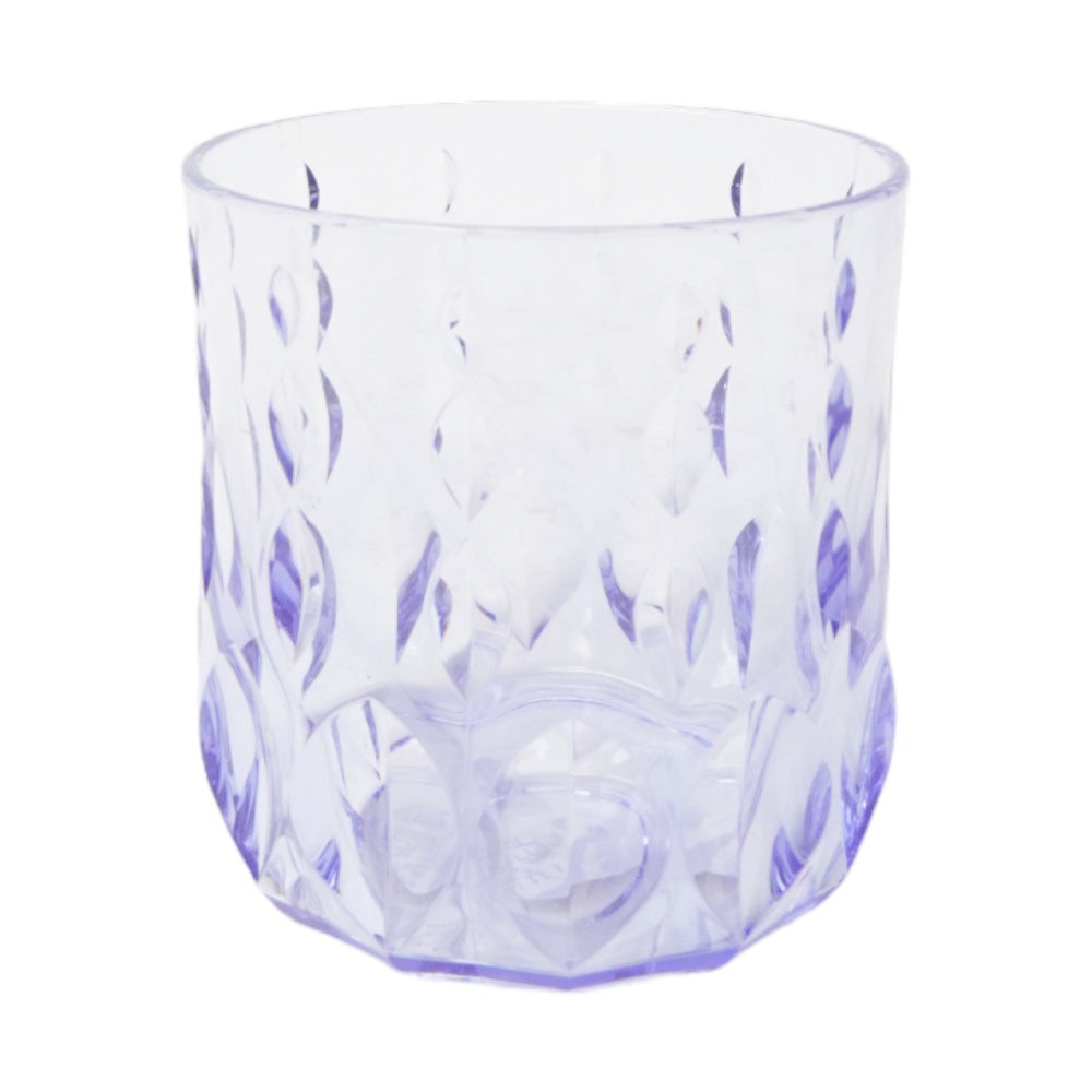 GLASS ACRYLIC WATER DROP CUT AC105-03 PURPLE (Pack 6)