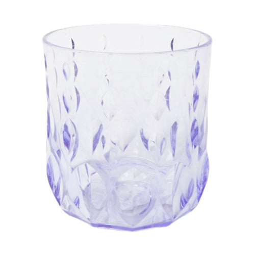 GLASS ACRYLIC WATER DROP CUT AC105-03 PURPLE (Pack 6)