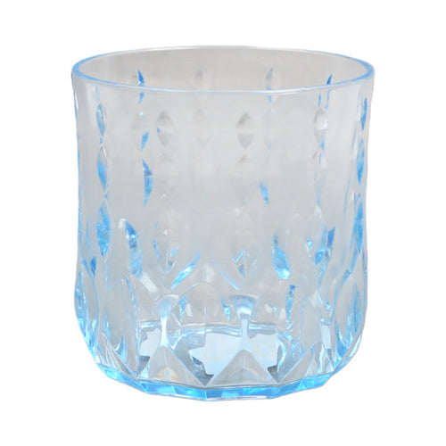 GLASS ACRYLIC WATER DROP CUT AC105-04 BLUE (Pack 6)