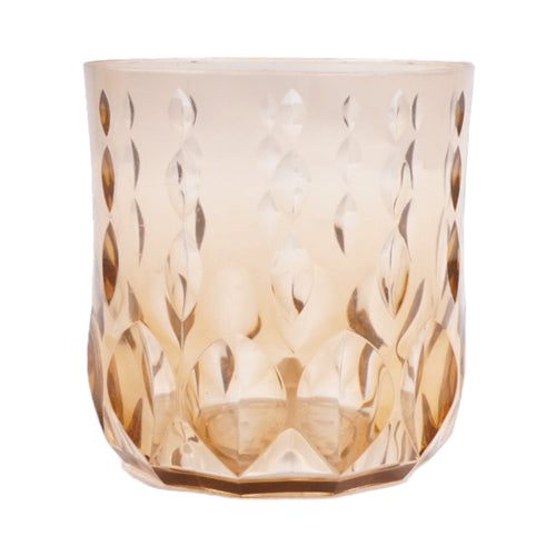 GLASS ACRYLIC WATER DROP CUT AC105-08 BROWN (Pack 6)