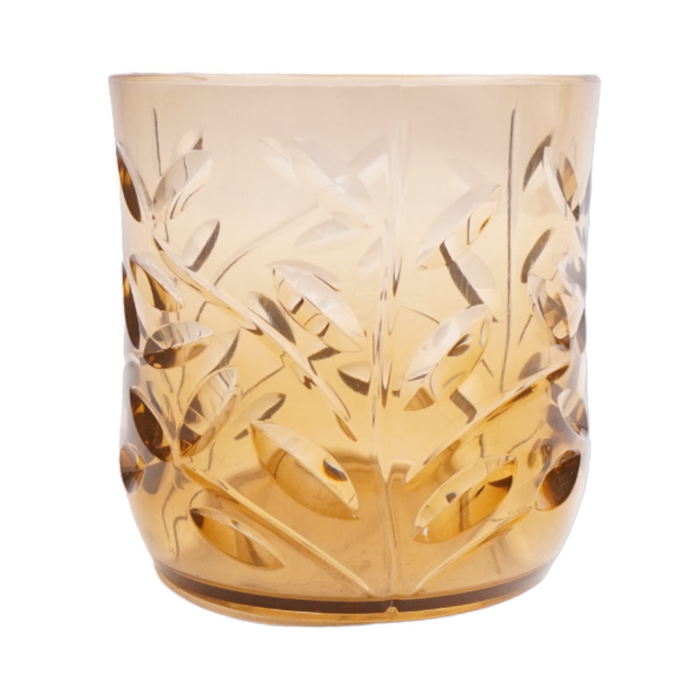 GLASS ACRYLIC LEAVES CUT AC106-08 BROWN (Pack 6)