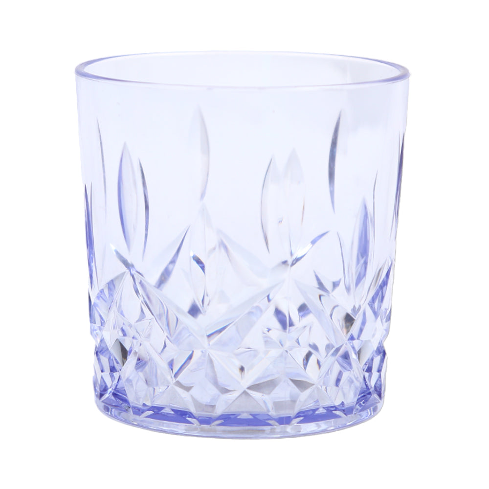 GLASS ACRYLIC DIAMOND CUT AC107-03 PURPLE (Pack 6)