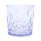 GLASS ACRYLIC DIAMOND CUT AC107-03 PURPLE (Pack 6)