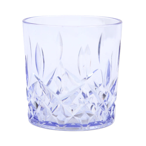 GLASS ACRYLIC DIAMOND CUT AC107-03 PURPLE (Pack 6)
