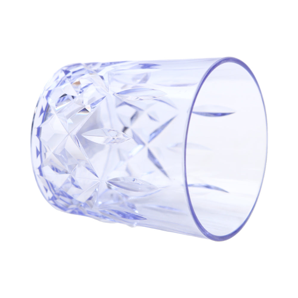 GLASS ACRYLIC DIAMOND CUT AC107-03 PURPLE (Pack 6)