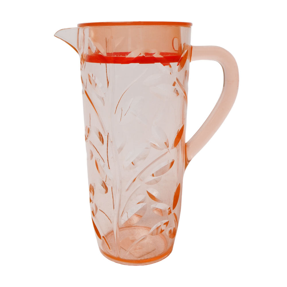 JUG ACRYLIC LEAVES CUT AC110-02 PINK