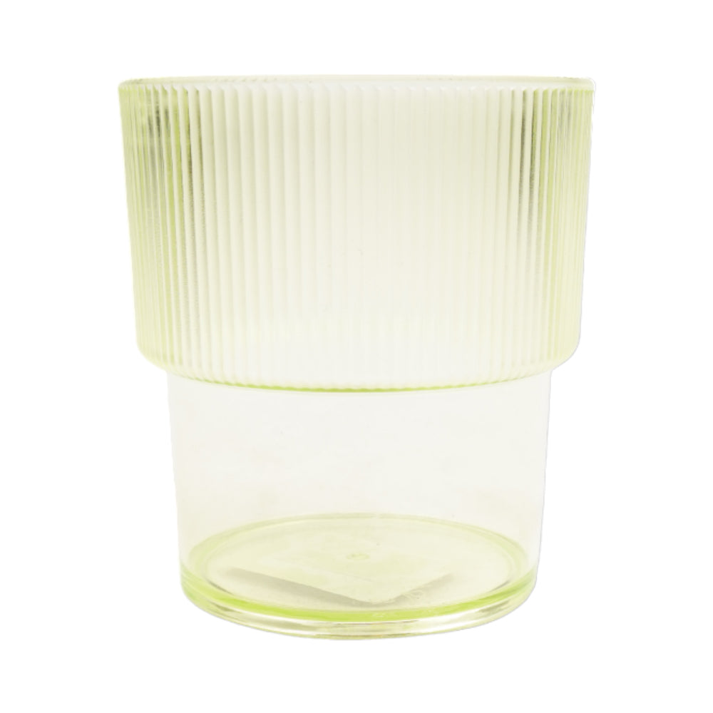 GLASS ACRYLIC FROSTED STACKABLE AC130-5 GREEN (Pack 6)