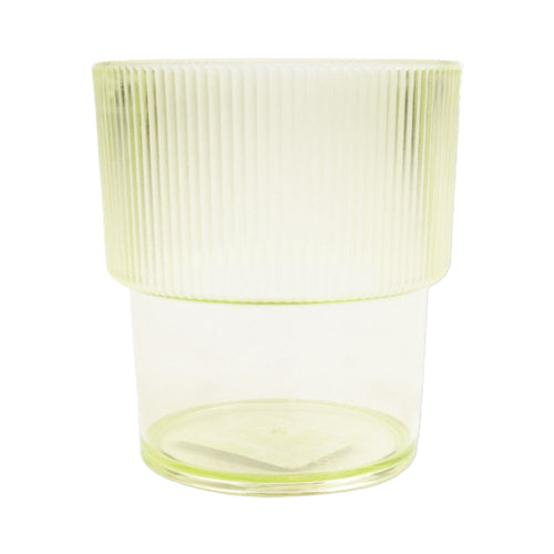 GLASS ACRYLIC FROSTED STACKABLE AC130-5 GREEN (Pack 6)