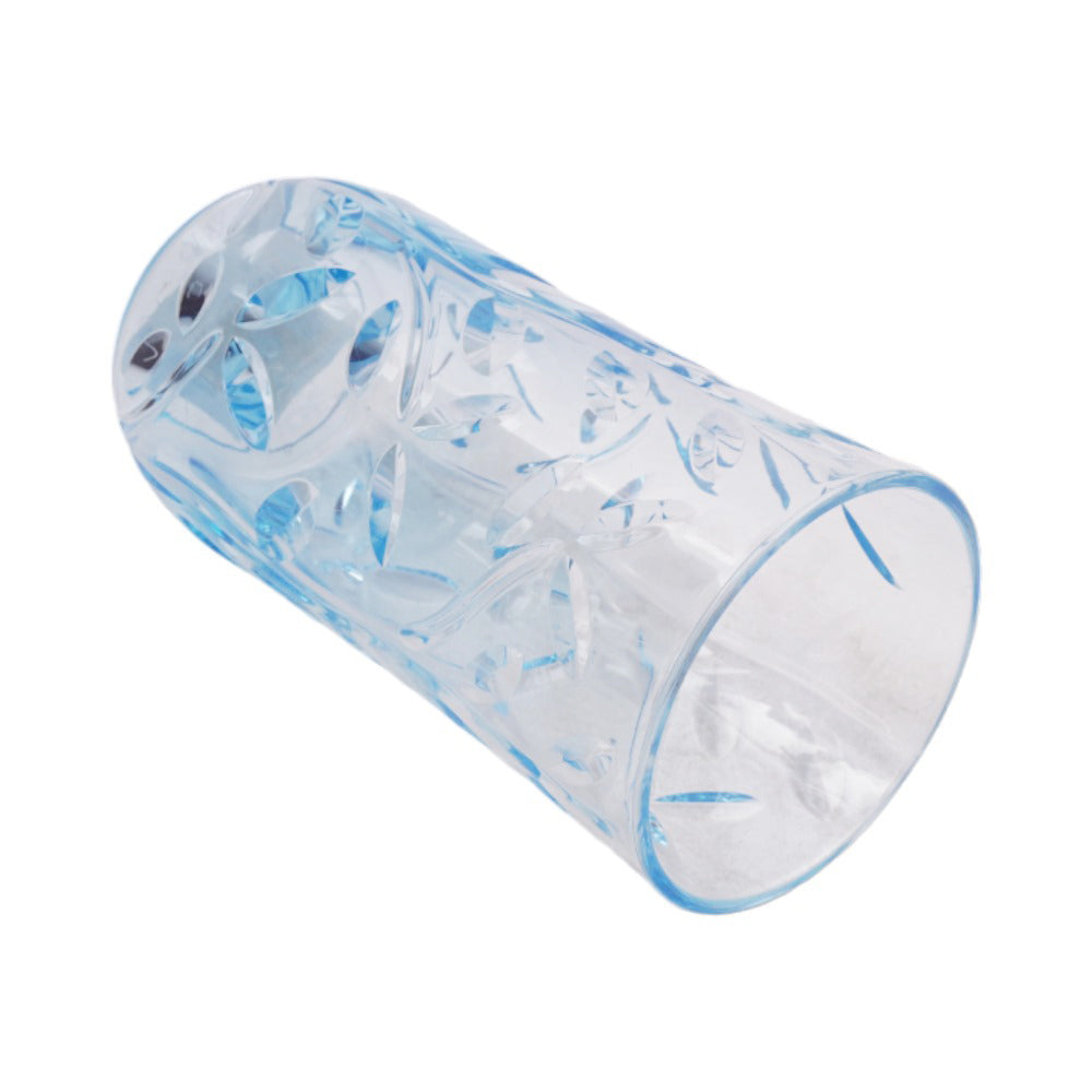 GLASS ACRYLIC LEAVES CUT AC102-04 LIGHT BLUE (Pack 6)