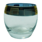 GLASS PSB BARREL HAND CUT GOLD 41010-HGB019 (Pack 6)