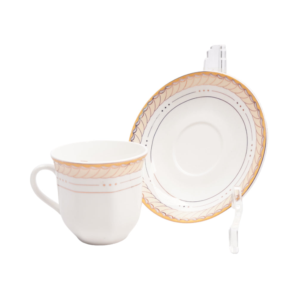CUP & SAUCER BONE CHINA NBJ G02ATK (Pack of 6)