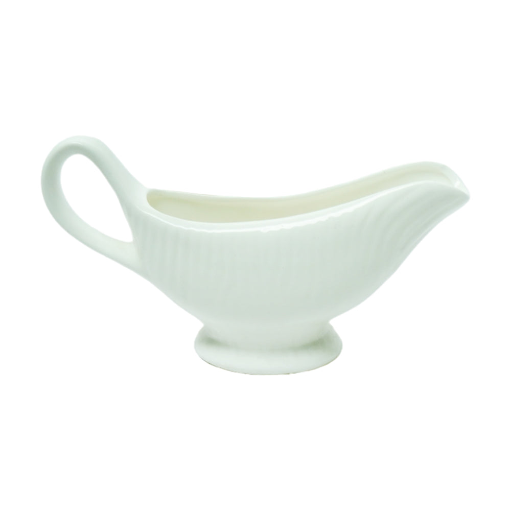 SAUCE BOAT PORCELAIN WHITE IR BS