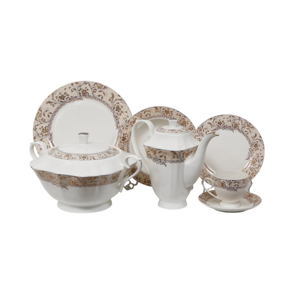 DINNER SET 85PC BONE CHINA YF02