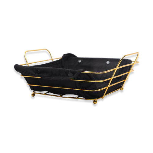 BREAD BASKET SQUARE GOLDEN IR S007X