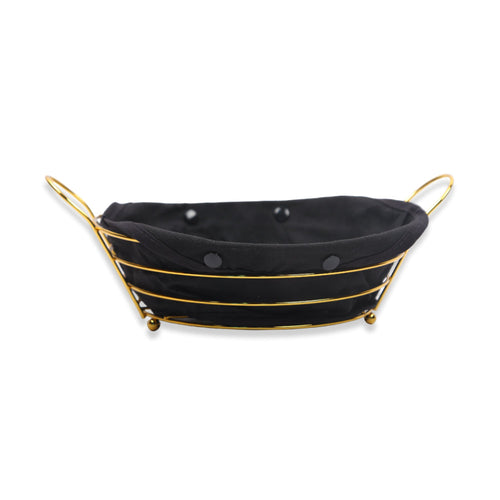 BREAD BASKET ROUND GOLDEN IR S009X