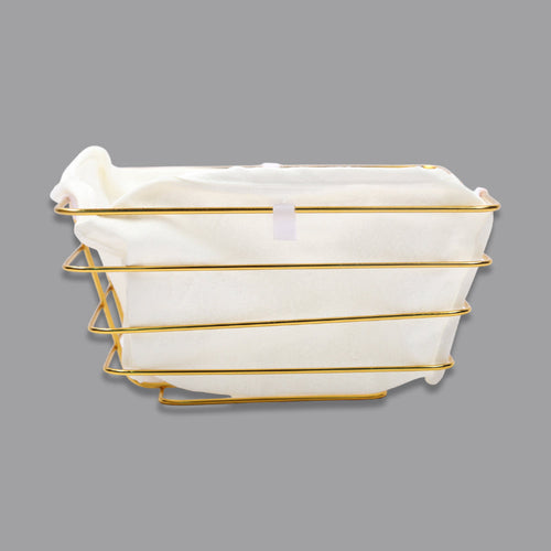 BREAD BASKET SQUARE GOLDEN IR S017X
