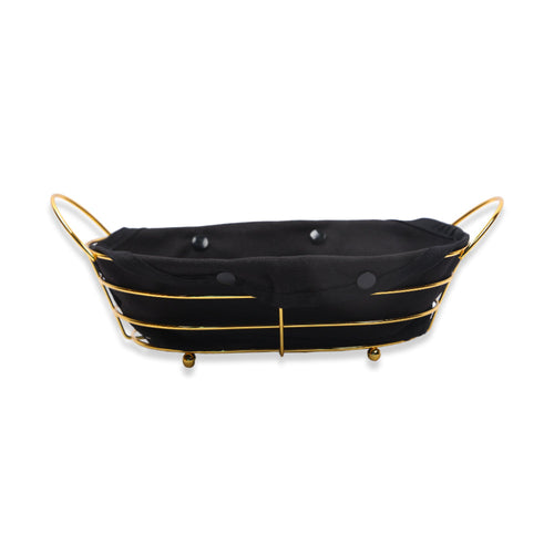 BREAD BASKET OVAL GOLDEN IR S008X