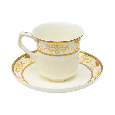 CUP & SAUCER BONE CHINA JOHN ADAMS C10 FT (Pack of 6)