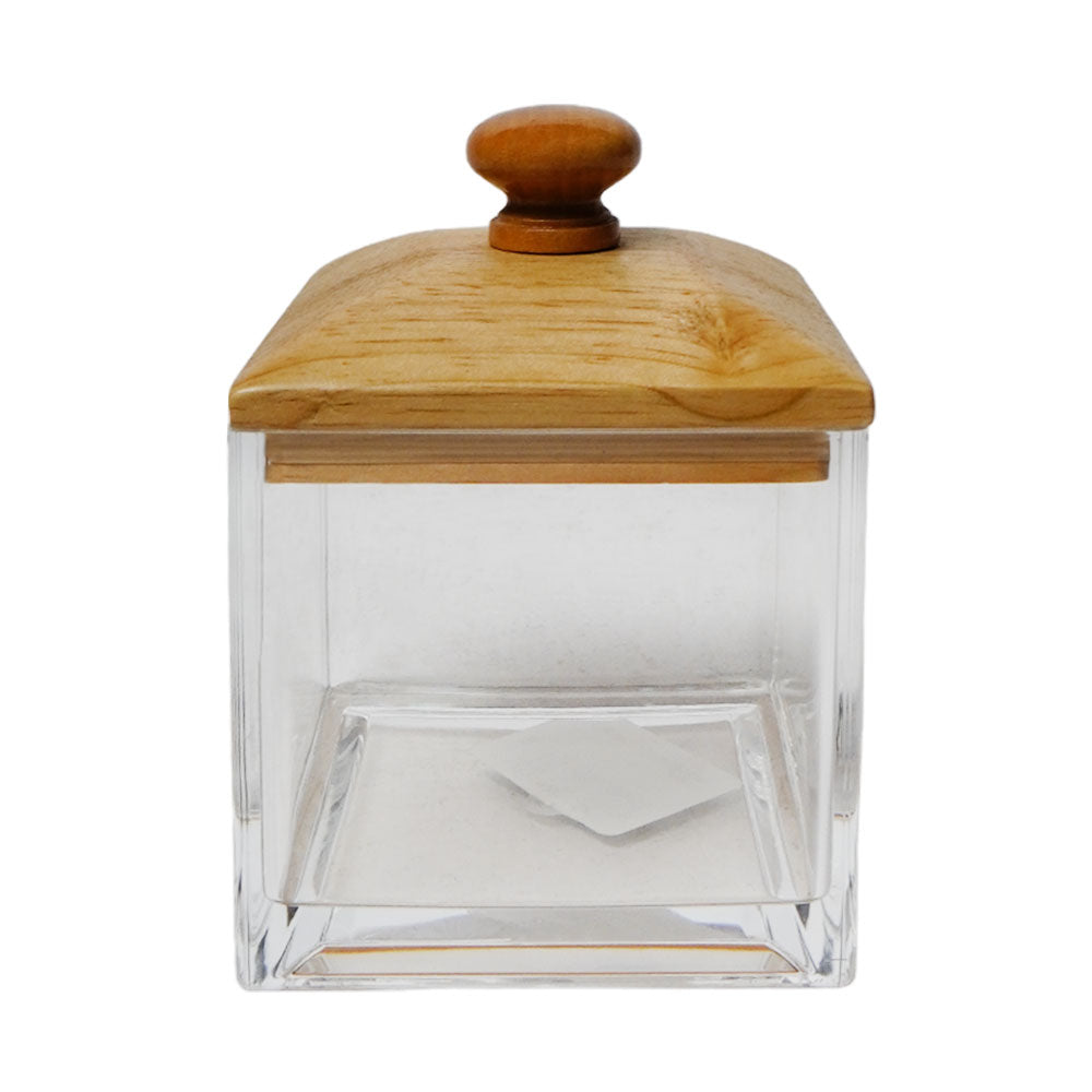 JAR ACRYLIC WOOD LID IR F3464A