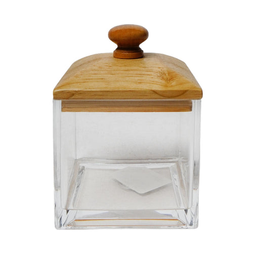 JAR ACRYLIC WOOD LID IR F3464A