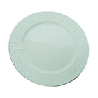 PLATE DINNER WHITE PORCELAIN CIRCLE EMBOSSED 9.5INCH IR