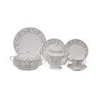 DINNER SET 61PC BONE CHINA HS005AW