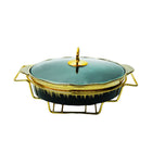 DONGA PORCELAIN OVAL 11INCH BLACK