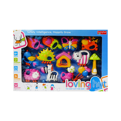13006 BABY RATTLE SET 12PC A.I
