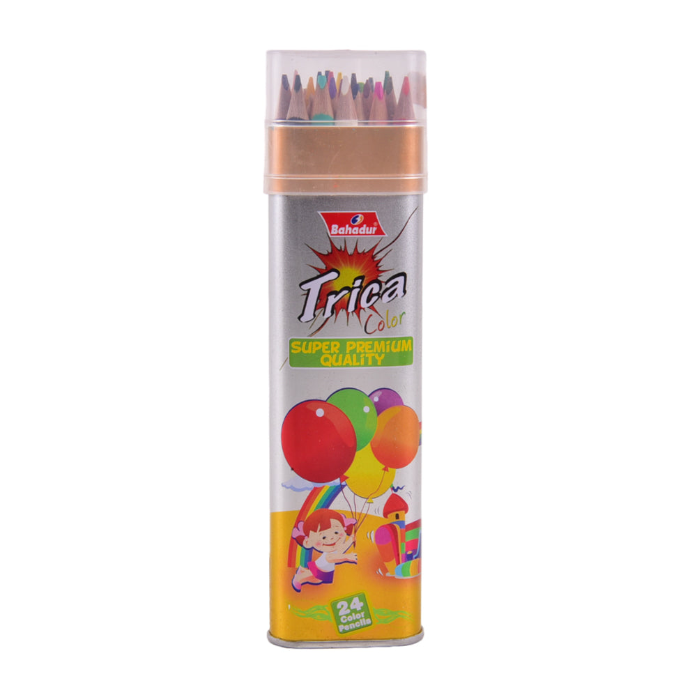 BAHADUR TRICA 24 PENCIL COLOR TIN B.I