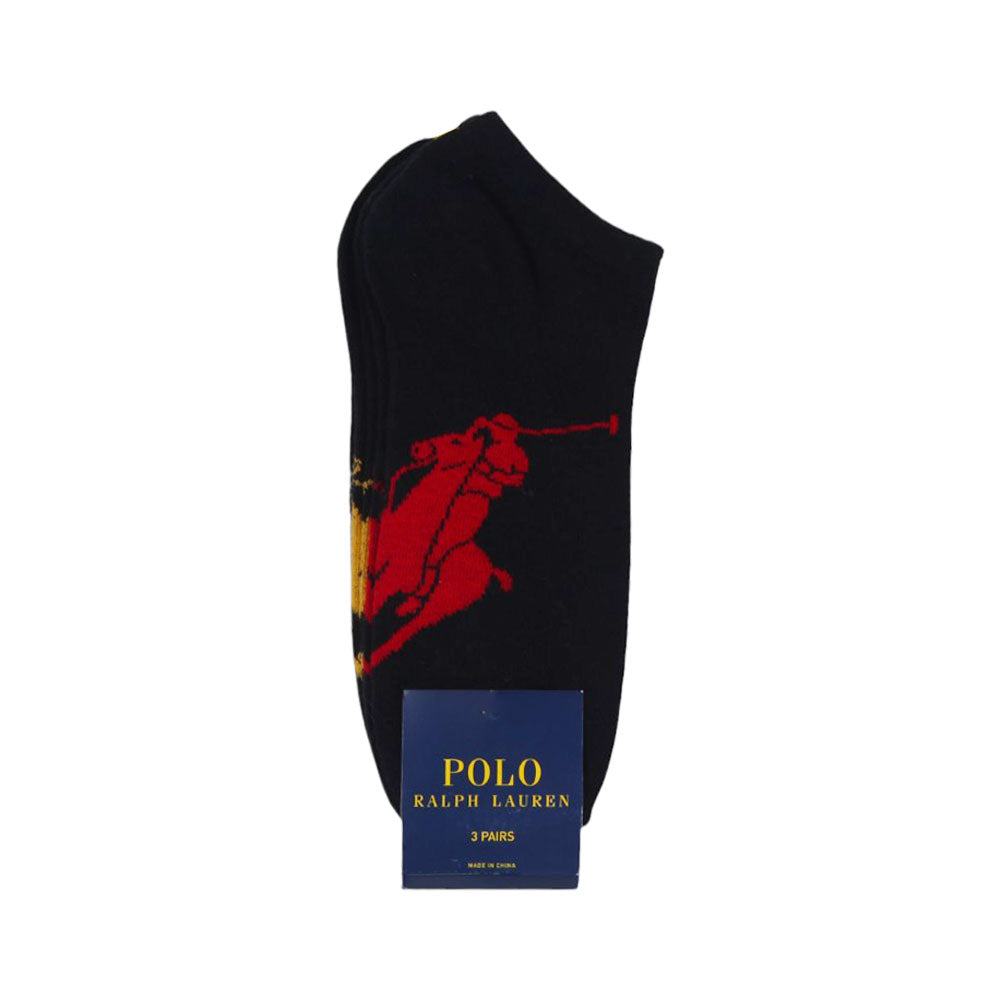 POLO ANKLE SOCKS P-3 827025PK BLACK (IR)