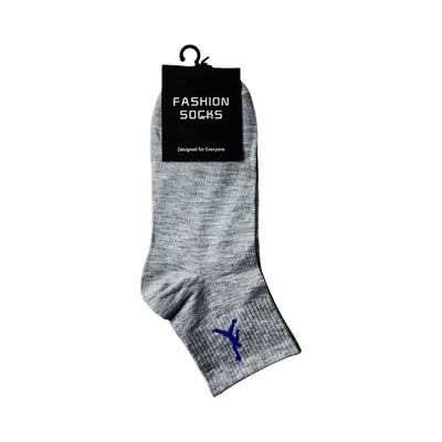 MEN LOW CUT ANKLE GREY SOCKS