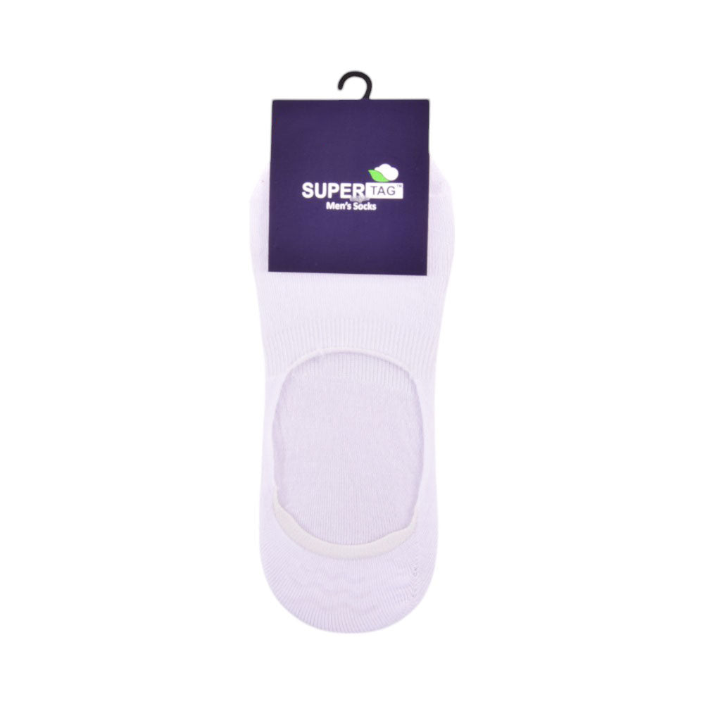SUPER TAG SOCKS NOSHOW WHT PLAIN 1PC HZ