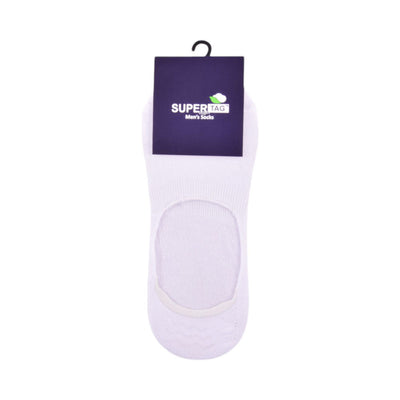 SUPER TAG SOCKS NOSHOW WHT PLAIN 1PC HZ